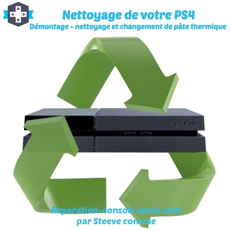 bredde Ass handle Réparation PS4 bruyante surchauffe nettoyage pâte thermique Paris