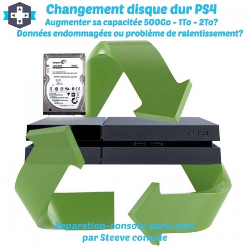 Changement disque dur PS4