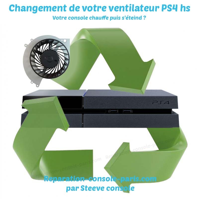 Réparation surchauffe ventilateur PS4 Paris