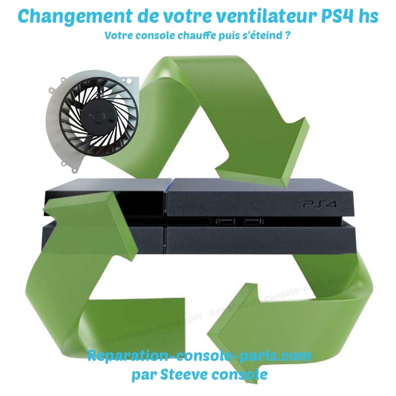 Réparation PS4 bruyante ventilateur HS