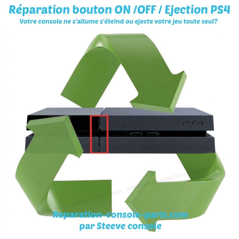 Réparation bouton ON OFF éjection PS4