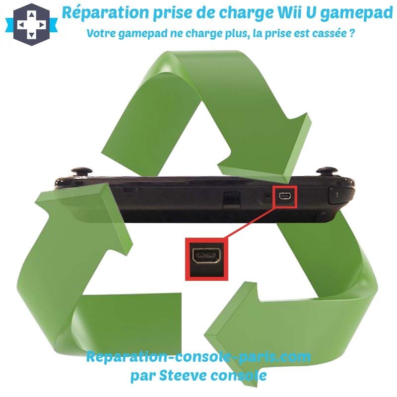 Réparation prise alimentation Wii U gamepad qui ne charge plus