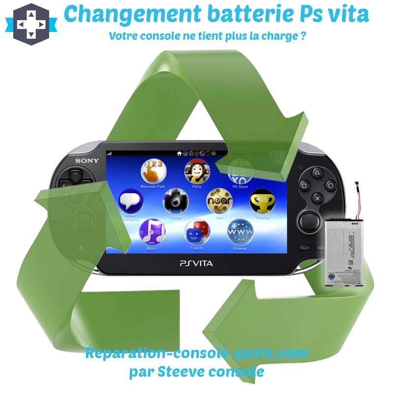 Changement batterie Ps vita - Réparation console paris