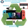 Réparation connecteur alimentation chargeur nintendo Switch