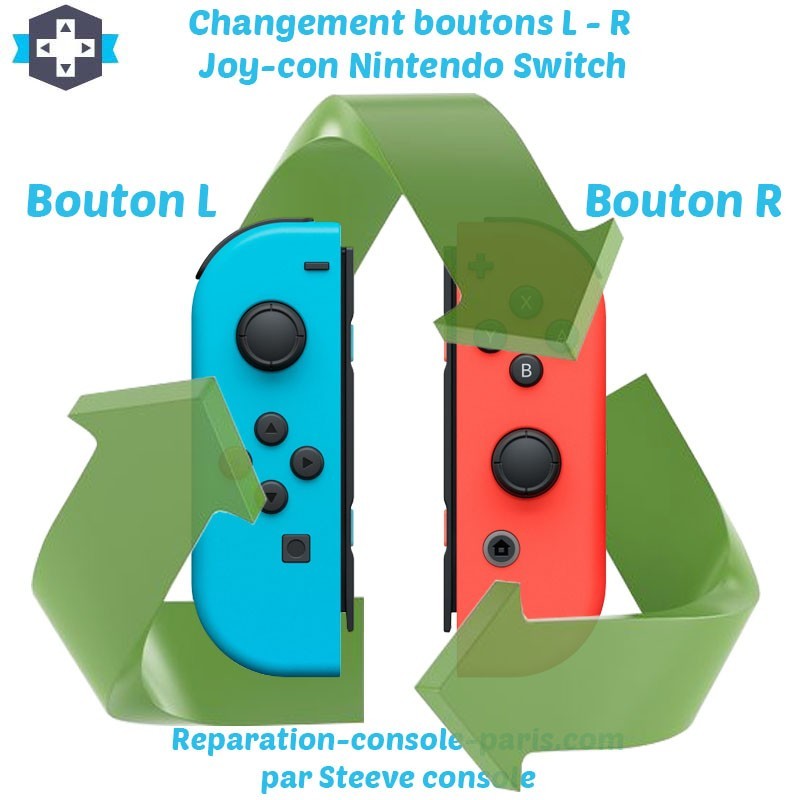 Réparation boutons L et R joycon nintendo Switch Paris