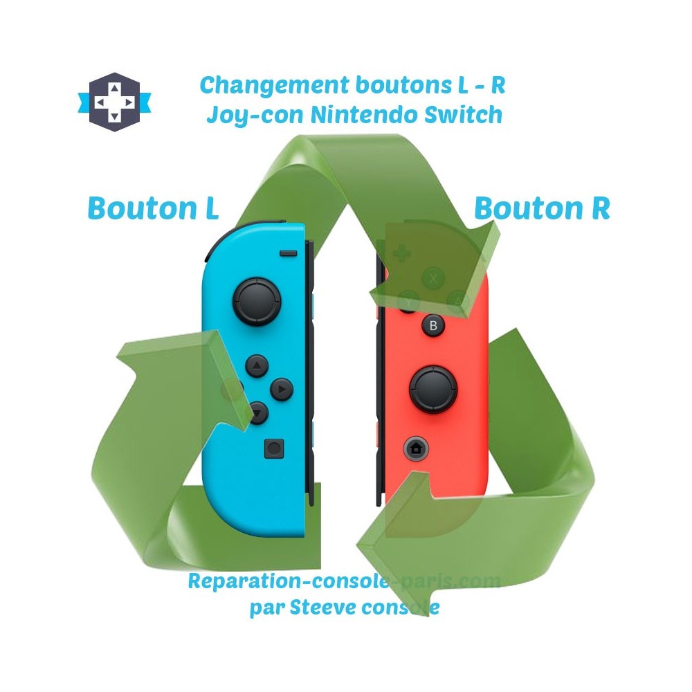 Réparation boutons L et R joy-con nintendo Switch Paris