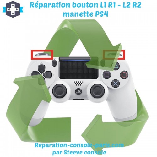 Réparation boutons L1 L2 R1 R2 manette PS4