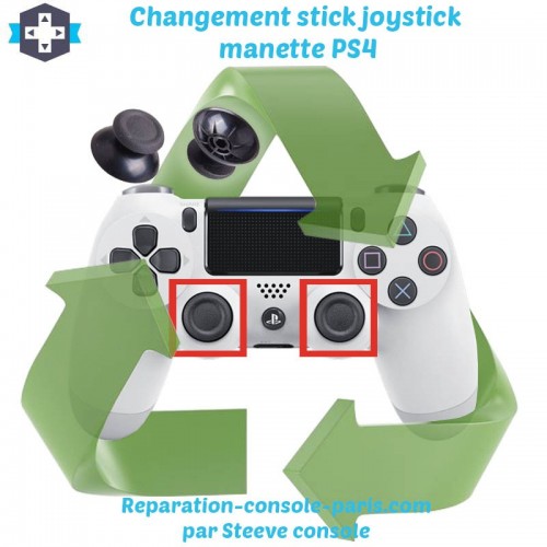 Changement stick joystick manette PS4