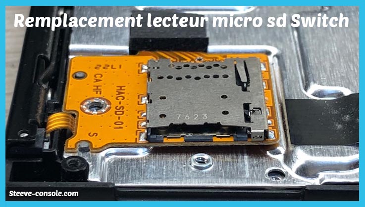 Changement lecteur micro sd nintendo Switch Paris 75.